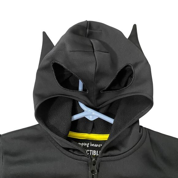 DC Batman Boys Mask Hoodie Long Sleeve Zip Jacket Collectible Fleece Size 7 - Picture 2 of 7